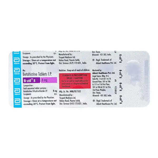 Bstil 8mg Tablet